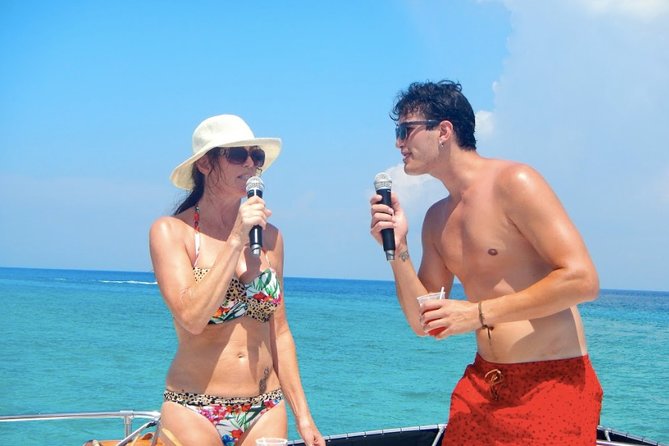 3 Hours - 53' Hatteras - Tulum, Playa Del Carmen, Riviera Maya - Paddle boards and life jackets: easy water fun included