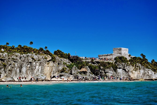 3 in 1 Private Tour Tulum Cenote and Snorkeling in the reef - Stop 1: Tulum Ruins With Caribbean Sea Views and Real Time to Explore