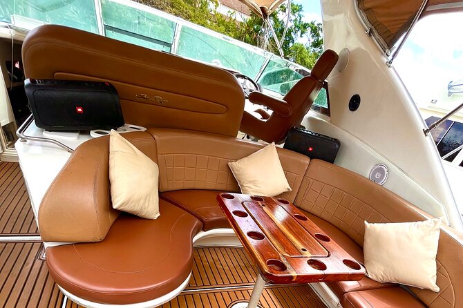 4 hours - Private 48ft Yacht all inclusive in Tulum and Playa del Carmen - Paddleboards onboard: the included “bonus” activity