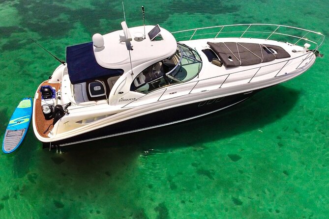 5-Hour Private 40' Yacht 2-Stop Tour to In-Ha reef with Food, Drinks & Snorkel - Stop 2 at La Bocana: shallow water, ceviche lunch, and the party stop feel