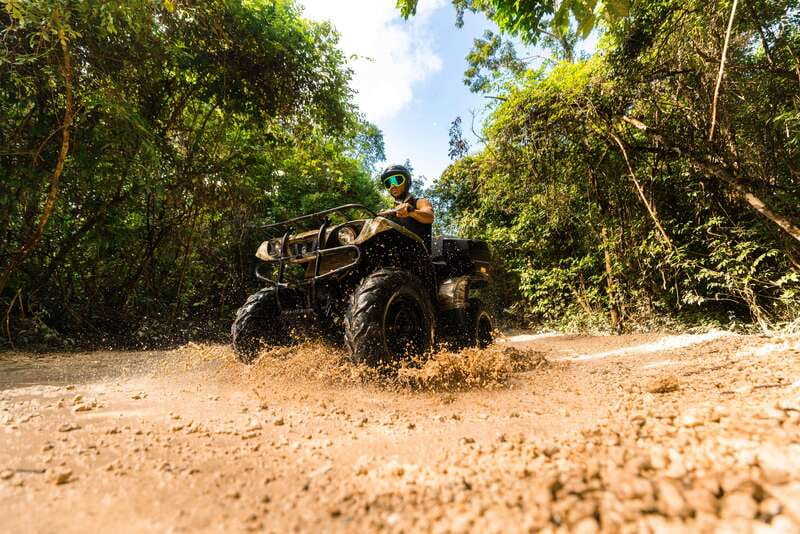 Cancun: Jungle ATV Tour, Ziplining, and Cenote Swim - Safety Briefing and ATV Riding: Muddy Trails, Clear Instructions
