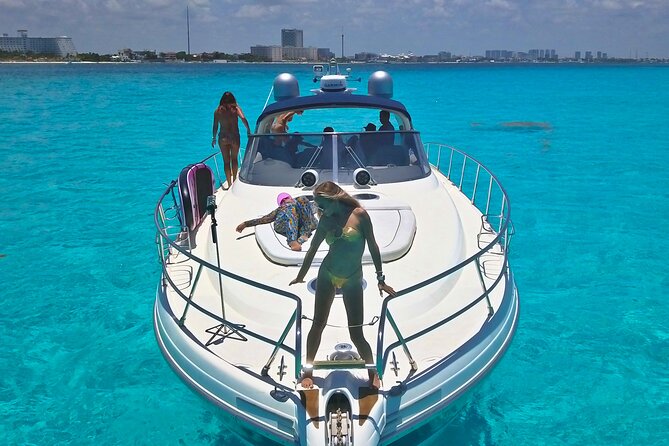 DIVA 60ft Elite Italian Yacht Experience in Cancun - Snorkeling Setup and Swim Breaks: What You Can Do