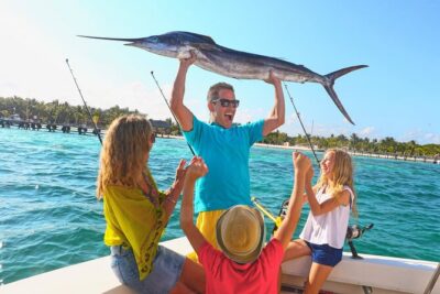 Fishing Tour & Beach Club In Riviera Maya - The boat and seating: comfort that helps you fish longer