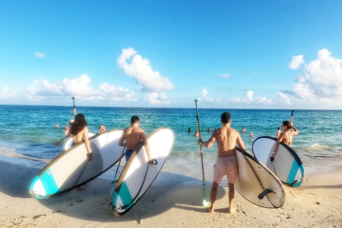 Morning Session - All Levels Paddleboard Group Caribbean Sea - On-the-water flow in a 2-hour group session