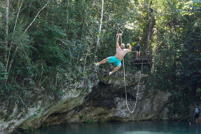 Private Tour with 3 Cenotes + 5 Zip-lines + Mayan Lunch - Zip-lines, Rope Swings, and Platform Jumps: The Adrenaline Portion