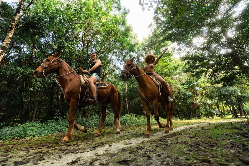 Riviera Maya: Horseback Ride, Zipline, and ATV Adventure - El Rey Polo Country Club horseback: a first-ride friendly start