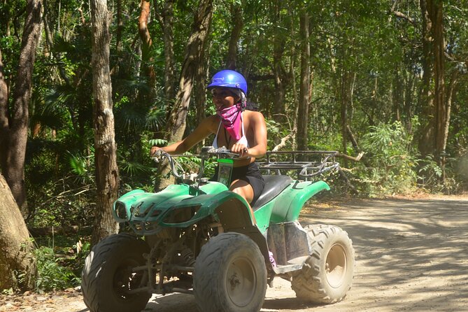Riviera Maya Jungle Half-Day Tour: ATV, Ziplines, Cenote Swim, Rappel - ATV time: single or double rides, and what to expect on the ground