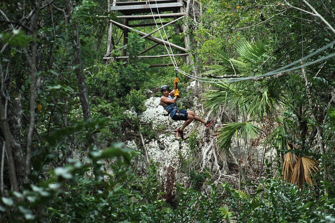 Riviera Maya Jungle Half-Day Tour: ATV, Ziplines, Cenote Swim, Rappel - Zip lines over the jungle, including the 1km run