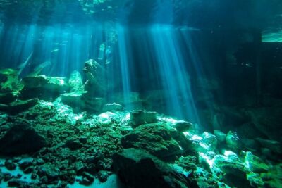 Scuba Diving in Cenote Dos Ojos from Playa del Carmen - Gear check, tank pressure, and the briefing rhythm