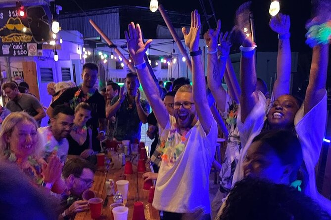 Social PubCrawl Playa del Carmen - Maui Hostel Playa del Carmen: rooftop shots, discounts, and a champagne challenge