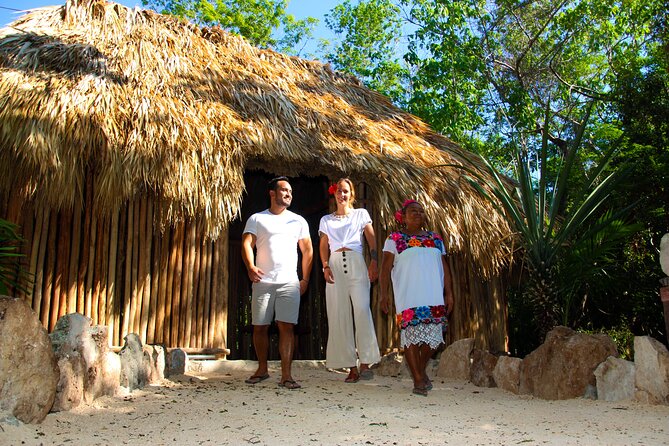 Tulum highlights tour, Cenote & Jungle Village pick up included - First stop: Entering Tulum’s ruins facing the Caribbean